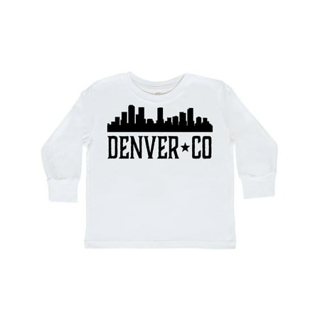 

Inktastic Denver Colorado City Skyline Gift Toddler Boy or Toddler Girl Long Sleeve T-Shirt