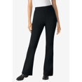thumbnail image 4 of Woman Within Plus Size Petite Stretch Ponte Knit Pull-On Bootcut Pants, 4 of 6