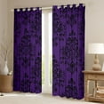 thumbnail image 2 of Manfei Teens Bohemian Damask Curtains Pack of 2 (42x84 Each),Traditional Floral Flower Curtains Blackout,Exotic Style Bedroom Curtains,Breathable Home Decor, 2 of 6