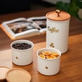 thumbnail image 3 of Coffee Canister, 3 pack Large Airtight Coffee Bean Storage Container, Café Grounds Container, Cafe Jar Cafe Holder, Food Storage Container for Flour, Sugar, Tea, 3 of 10