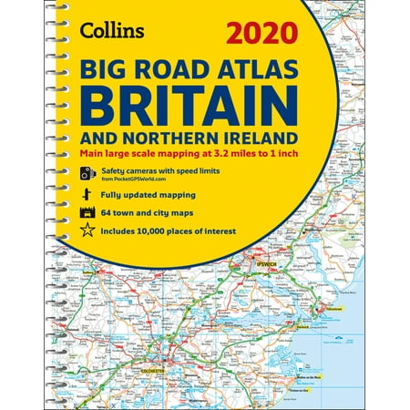2020 Collins Big Road Atlas Britain and Northern (Best Roads In Britain)