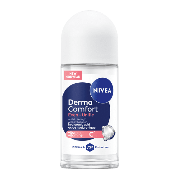 NIVEA Derma Comfort Unifie, antisudorifique en bille, protection 72 heures, 50 ml