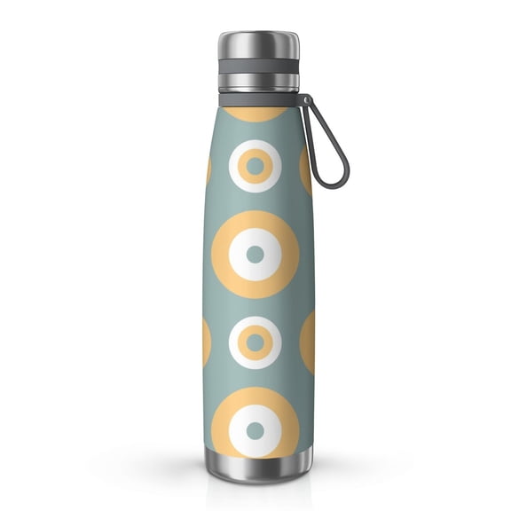 Modern 29oz Stainless Steel Insulated Thermos with Tea Filter, 360° Printed Travel Bottle, Leakproof BPA-Free Flask with Anti-Slip Base, 304 Inner & 201 Outer, Vacuum Cup