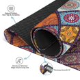 thumbnail image 2 of Classic Boho Pattern Non-Skid Mahjong Table Mat 31.5x31.5 Inch Rubber Playing Surface Reduces Noise with Anti-Slip Bottom for Card Games and Game Nights, 2 of 3