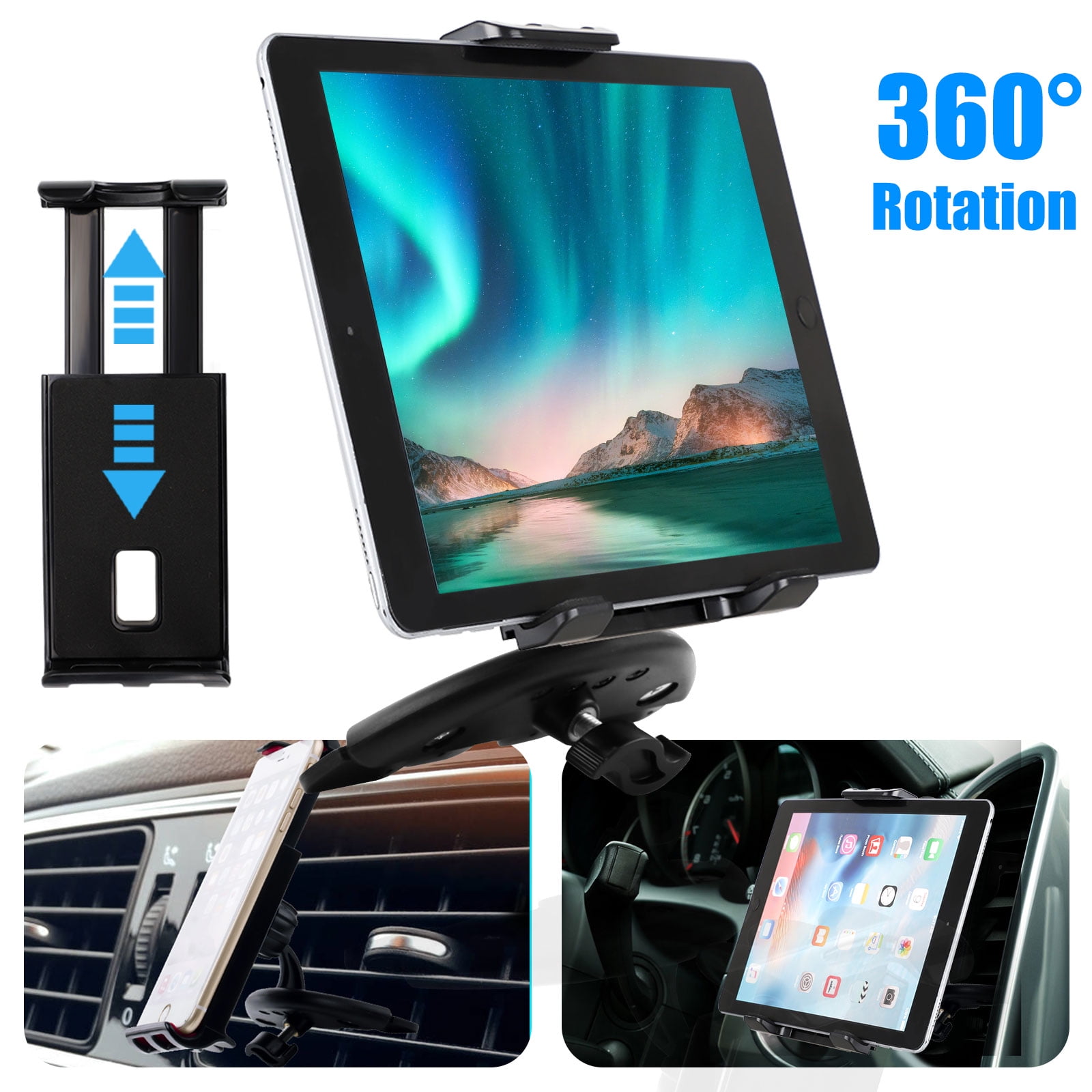 Universal Car Mount [2 in 1] CD Slot Tablet Car Mount for 410 inch