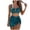 Navy, variant on GEWSEY 2 Piece Bikini Set U-Wire Cutout Popular Swimsuit High Waisted Textured 2026 Summer Beach Swim Bathing Suits (Blue, XXL)