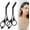 Black 2pc, variant on Eyebrow Trimmer Scissor with Comb, Eyebrow Scissors for Women, Stainless Steel Precision Eyebrow Cutter Hair Removal Makeup Tool for Women and Men (Grey)