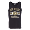 thumbnail image 2 of City of New Orleans NO American Football Fantasy Fan Sports Mens Graphic Tank Top, Black, Large, 2 of 3