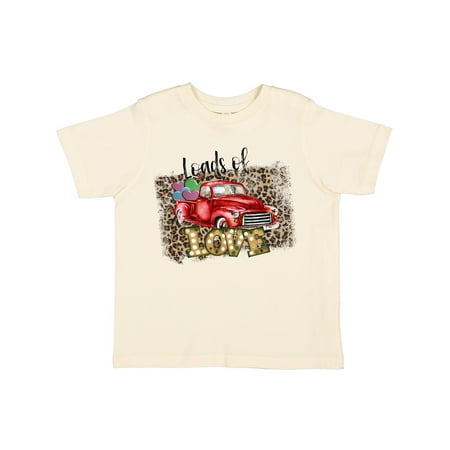

Inktastic Loads of Love Leopard Print and Red Truck Gift Toddler Boy or Toddler Girl T-Shirt