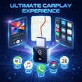 thumbnail image 2 of 2 in 1 Wireless CarPlay & Android Auto Adapter, Plug & Play, No Delay & Fast, for iPhone iOS 10+ & Android 11+, Convert Wired to Wireless for 1000+ Cars, USB-A/Type-C Port, 2 of 7