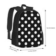 thumbnail image 2 of Sigee Black and White Polka Dot for Simple large capacity backpack Travel Laptop Backpack, Business for Travel and Daily Use, 2 of 9