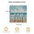 thumbnail image 2 of ARISTURING Coastal Seagull Poster Decor- Seabird Canvas Beach wall art, Lake and Sea Ocean Themed Artwork for Bedroom Bathroom Art 20x20in, 2 of 5