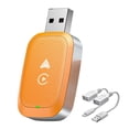 thumbnail image 1 of Adaptateur de Voiture Sans Fil Intelligent 2-en-1, Navigation de Voiture Sans Fil, Interconnexion AUTO Android, Boîte de Conversion Orange, 1 of 1
