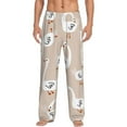 thumbnail image 2 of Goofa White Goose Printed Soft Pajama Pants for Men, Wide Leg Comfy Casual Lounge Yoga Pants-Large, 2 of 9
