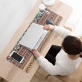 thumbnail image 3 of Long Mouse Pads for Desk,Orange Paisley Pattern Desk Mats on Top Of Desks, Desk Mouse Pad Extra Large with 3mm Non-Slip Base and Stitched Edge for Gaming,Office,Work,Home 31.5"x11.8", 3 of 6