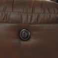 thumbnail image 4 of Benjara Aky 90 Inch Power Recliner Sofa, Cushioned Seat, Dark Brown Faux Leather, 4 of 6