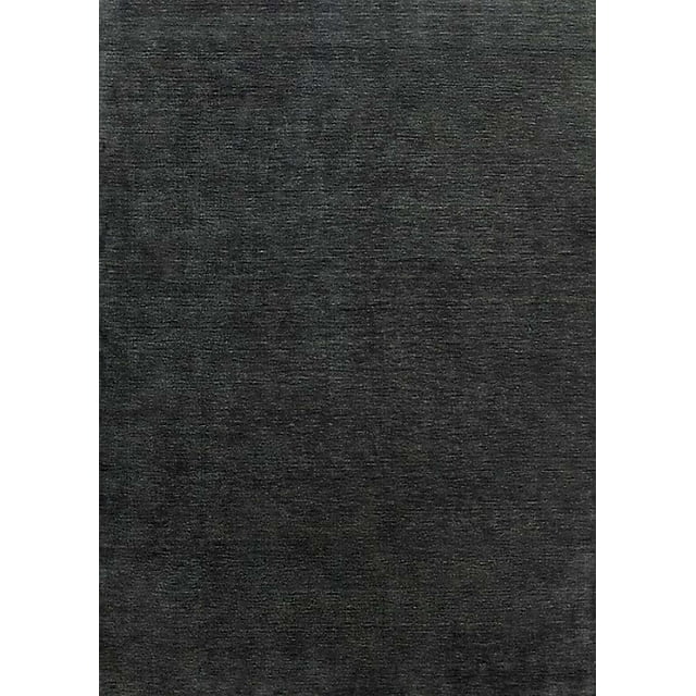 Ahgly Company Tapis d'Intérieur Lavables à la Machine Rectangle Industriel Moderne Noir Clair, 5' x 8'