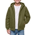 thumbnail image 2 of BFHHYA Boys Winter Coat Teens Youth Casual Zip up Quilted Jackets Windproof Windbreaker Kids Long Sleeve Hooded Outwear with Pockets 5-16 Years, 2 of 8