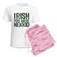 thumbnail image 6 of CafePress - Irish You Were Nekkid Women's Light Pajamas - Women's Short Sleeve Print T-Shirt and Pants Light Cotton Pajama Set, 6 of 7