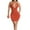 Orange, variant on IROINNID Wedding Guest Dresses for Women Semi Formal Evening Night Casual Homecoming Dress Solid s Comfy Sleeveless Hollow Out Slim Mini Dress Elegant Bodycon Dress,Orange