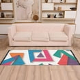 thumbnail image 2 of Yayeee Hallway Runner Rug 2'x6' Non Slip Machine Washable with Rubber Backing, Purple Triangles, 2 of 8