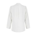 thumbnail image 5 of Charmgo Clearance White Blazer Women, Womens Casual Jacket Pockets Long Sleeve Open Front Button Work Office Lapel Button Jacket Womens Blazers for Work Casual, Blazers for Women XXL, 5 of 5