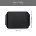 thumbnail image 2 of Raindrops Black Plastic Serving Tray for Home Use Perfect for Parties Weddings and Restaurant Displays 14.2 Inches, 2 of 8