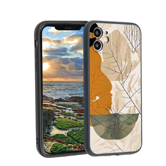 Botanical-11 Phone Case, Degined for iPhone 12 Case Men Women, Flexible Silicone Shockproof Case for iPhone 12