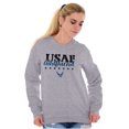 thumbnail image 3 of US Air Force USAF Girlfriend Pride Sweatshirt for Men or Women Brisco Brands X, 3 of 6