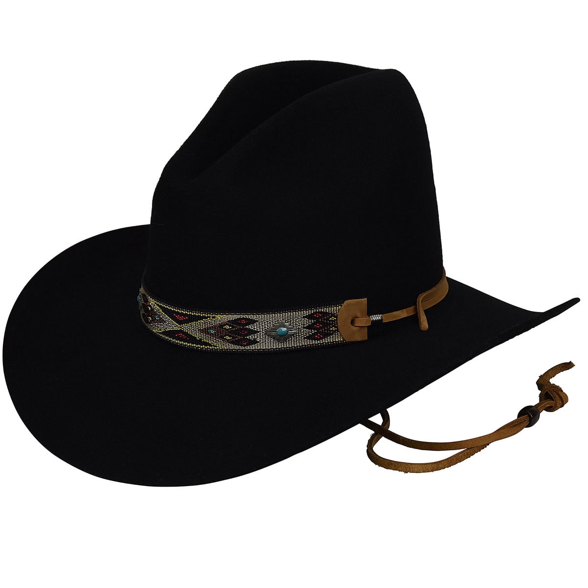 Dark Tweed Straw Cowboy Hat Shapeable Flex Fit Drifter Cowgirl Hat UPF 50+