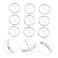 thumbnail image 4 of Minkissy 20Pcs Key Holder Making Zinc Alloy Silver Circle Rings for Craft Enthusiasts Diy Accessory, 4 of 7