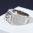 thumbnail image 3 of 1/2 Carat Moissanite Ring for Men s925 Sterling Silver Moissanite Men Diamond Rings Moissanite Engagement Rings for Men Lab Grown Diamond Wedding Rings Men's Promise Rings, 3 of 6