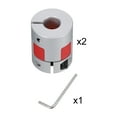 thumbnail image 3 of Uxcell Shaft Coupling 8mm to 8mm Bore L25xD20 Flexible Coupler for 3D Printer CNC Machine Pack of 2, 3 of 4