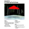 thumbnail image 3 of Pop-Up Canopy HD - Slant Leg 8 x 8 ft. Red, 3 of 4