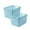 Blue-BU-home supplies, variant on LEFTHIGH Home Plastic Laundry Basket-With Silvery Handle-Collection and Transport Clothing Board Laundry Baske-Suitable for Families and Dorms-Can Also Organize Toys Birthday Decorations