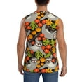 thumbnail image 4 of Haiem Men's Sloth on the Branch Print Tank Tops Summer Sleeveless Cut Off Workout T-Shirts Fitness Vest Athletic Undershirts-3X-Large, 4 of 8