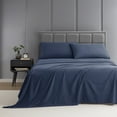 thumbnail image 3 of Nestl Queen Sheets Set, 1800 Series 4 Piece Sheets Queen Set, Luxury Soft Microfiber Queen Size Bed Sheets Set,Navy Blue, 3 of 10