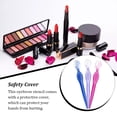 thumbnail image 3 of ZheElen Makeup Tool Save Time Eye Brown Facial Shaver Styling Props Scraper Shapers Eyebrows Trimmer Practical Eyebrow Stencil Transparent Pink Transparent Pink, 3 of 6