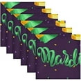 thumbnail image 6 of Dreamtimes Mardi Gras Cloth Napkins Set of 4, Oversized Washable Reusable Polyester Dinner Table Napkins for Family, Restaurant, Party Decor, 20 x 20 Inch, 6 of 7