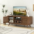 thumbnail image 3 of Costway TV Stand for TVs up to 60" 2-Door Mid Century TV Console Table Modern TV Cabinet, 3 of 10
