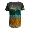 thumbnail image 4 of WEAIXIMIUNG T-Shirt Étoile Mode Décontractée à Manches Courtes d'Été pour Femmes de Noël, 4 of 7