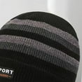 thumbnail image 7 of harmtty Fashion Winter Knitted Hat Striped Color Matching Thick Elastic Warm Soft Windproof Soft Anti-slip Cold Resistant Men Outdoor Skiing Cap Beanie Red, 7 of 7