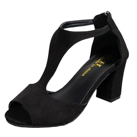 

YUHAOTIN Sexy High Heels for Women Bedroom High Heel Sandals Fashionable Solid Color Sandals Black High Heels for Women Closed Toe Boots Ladies Sandals Wide Width