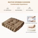 thumbnail image 4 of Almohada de cojín aislante para asiento | Apoyo de calor invernal | 9 Opciones de color | Licra de nylon suave | 40x40x9cm | Salón, dormitorio, comodidad lumbar multiusos, 4 of 6