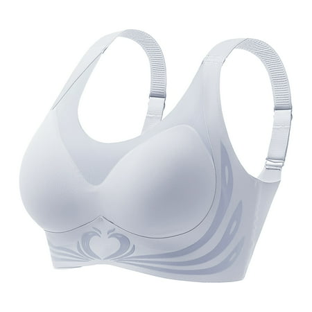 Women s Front Side Buckle Woman Bras Lace Edge without Steel one Shoulder Bras for Women Ring Movement Seamless Gathering Maternity Strapless Bra Adjustment Yoga Sleep Large Bra