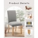 thumbnail image 5 of Elegant dining set: 2 gris fabric sillas con sturdy wood legs - perfect para your dining room, 5 of 8
