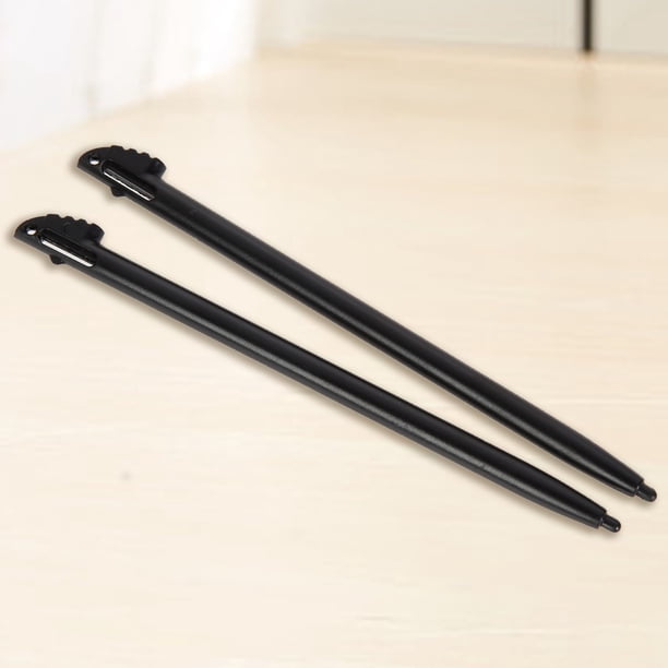 Aguja 2 X Lápiz Óptico De Pantalla Táctil De Plástico Negro Para Nintendo 3Ds N3Ds Xl Ll Nuevo