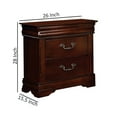 thumbnail image 5 of Benzara Mandura Contemporary Night Stand In Cherry Finish, 5 of 5