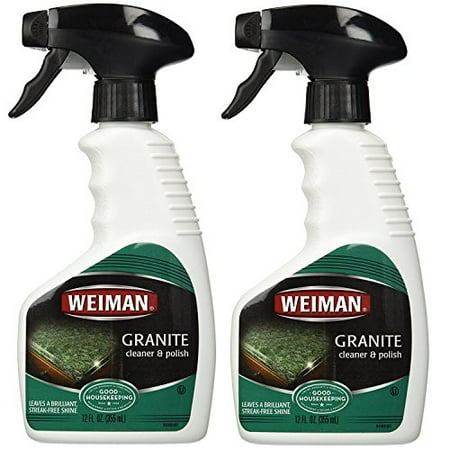 Weiman Granite Cleaner Polish Trigger Spray 12 Oz 2 Pk