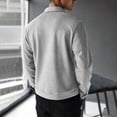 thumbnail image 6 of PNTUTB Men's Lapel Full Zip Jacket Long Sleeve Outerwear Solid Color Fashion Casual Comfort Trendy Coats with Pockets, 6 of 7
